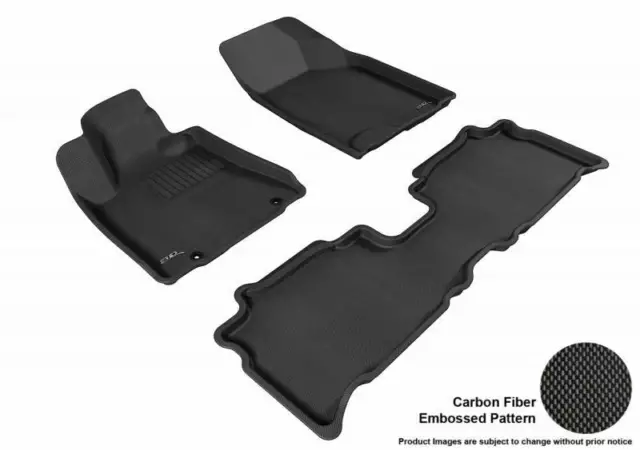 3D Maxpider 04-09 Para Lexus RX350 330 1st Fila 2nd Fila Suelo Tapete Negro