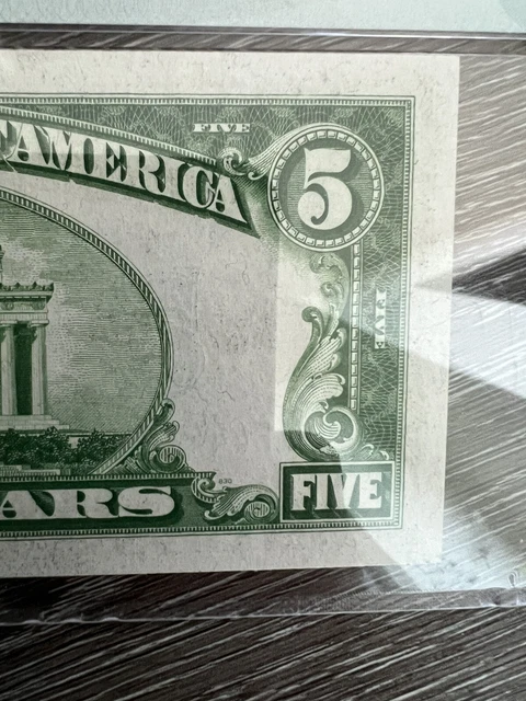 1934 A $5 SILVER CERTIFICATE NOTE FR.1651m MULE DA BLOCK PMG GEM UNC 65 EPQ 4