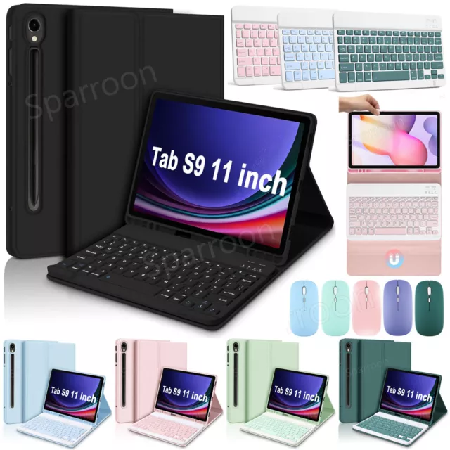 For Samsung Galaxy Tab S9/S9 FE/S8/S7/S6 Lite Keyboard Mouse Smart Case Cover AU