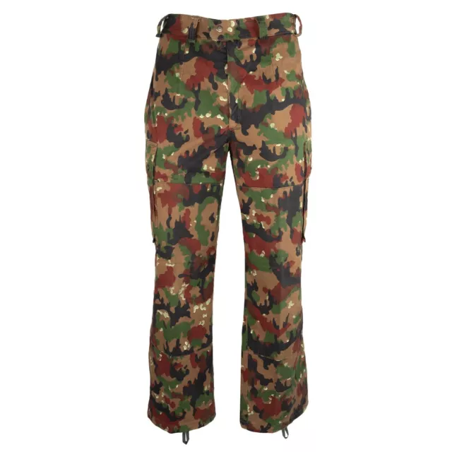 Original Swiss Army M83 Alpenflage Camo Summer Trousers- Genuine Army Surplus