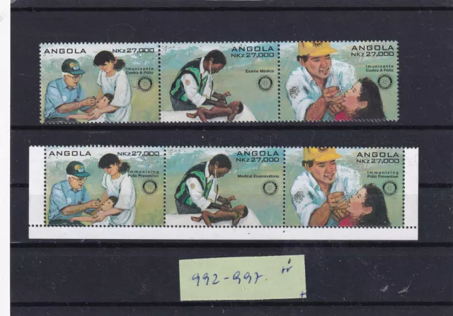 Angola 1995 - 90 J. Rotary International - Mi. 992-997 **