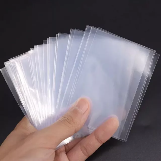 100pcs Transparent Card Sleeves Playing Game Film Protector Card