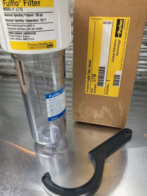 PARKER FULFLO Water FILTER HOUSING LT10 New Old Stock