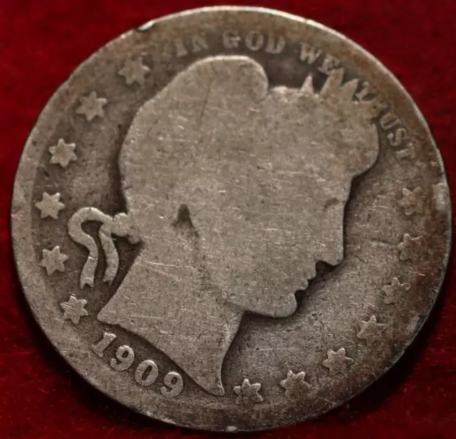 1909-O New Orleans Mint Silver Barber Quarter
