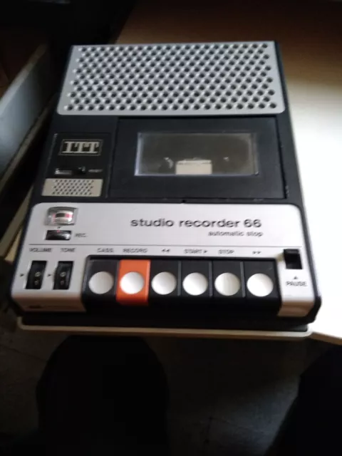 rare !!! ITT Studio Recorder 66 - Kassettenrekorder -Automatic Stop+micros orsow 2