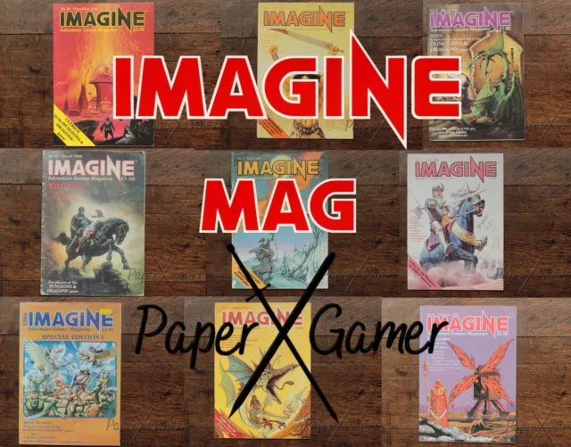 Imagine Magazine TSR 1983-1985 Dungeon Dragon Multi List Pick Many Issues AD&D