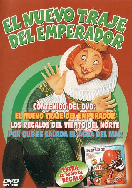 EL TRAJE NUEVO Del Emperador Dvd Hans Christian Andersen Divisa