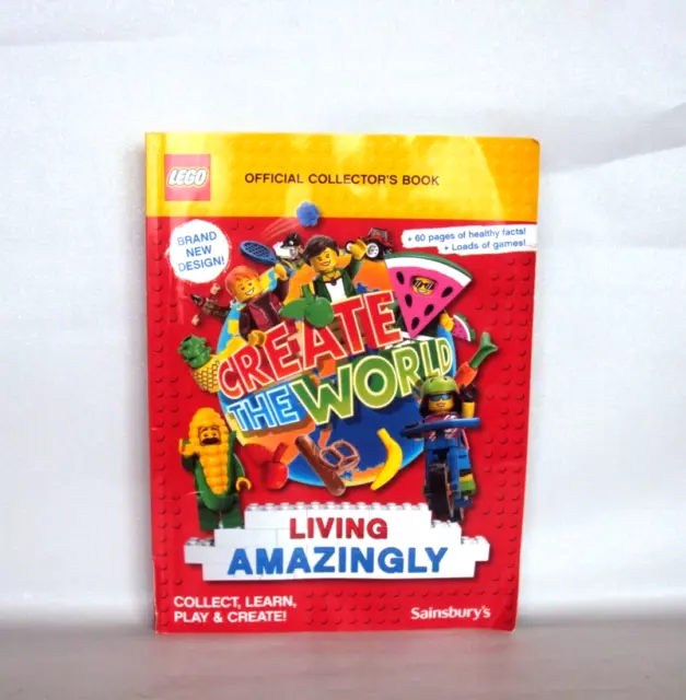 Lego Collector's Album. COMPLETE Full. Sainsbury Create the World Living Amazing