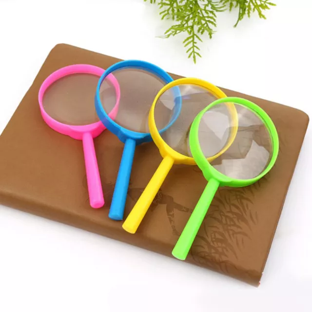 6 Pcs Portable Magnifying Glass Reading Magnifiers for Kids Handheld