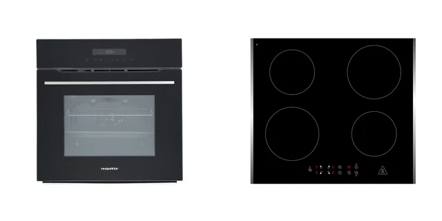 Four Montage Cuisinière Herdset 60cm Pyrolyse + Cuisson Induction Kit respekta