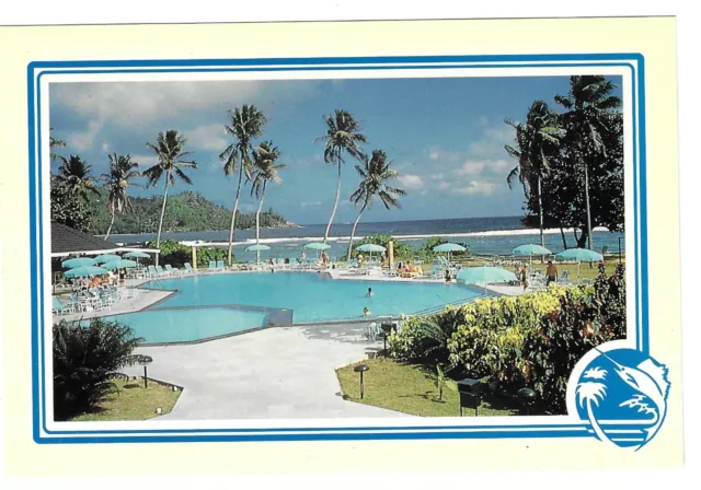 SEYCHELLES - PLANTATION CLUB, MAHE 1992 Postcard to UK