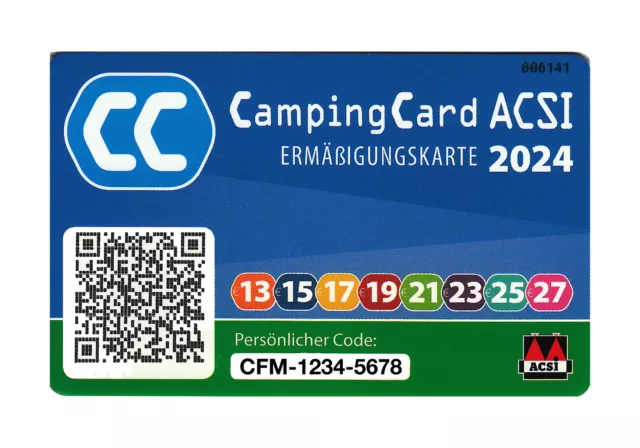 CampingCard ACSI Campingführer 2024 inklusive Ermäßigungskarte 2