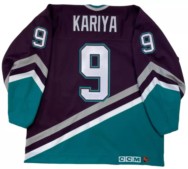 90's Paul Kariya Anaheim Mighty Ducks Authentic CCM NHL Jersey Size 48 XL –  Rare VNTG