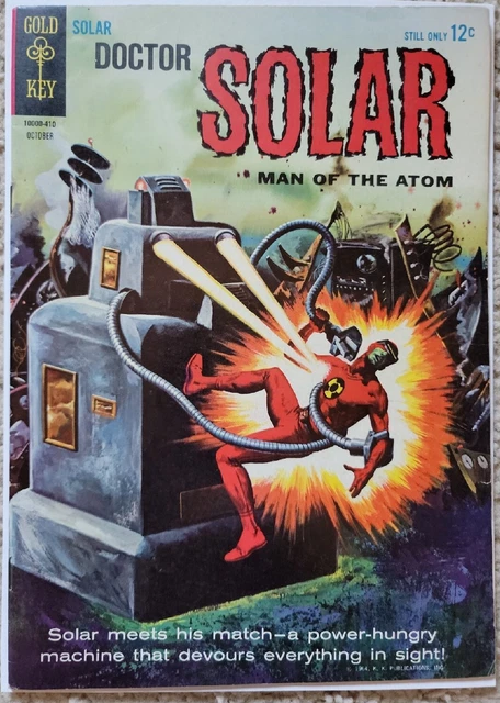 Doctor Solar #9 Fn/Vf 7.0 Gold Key 1964
