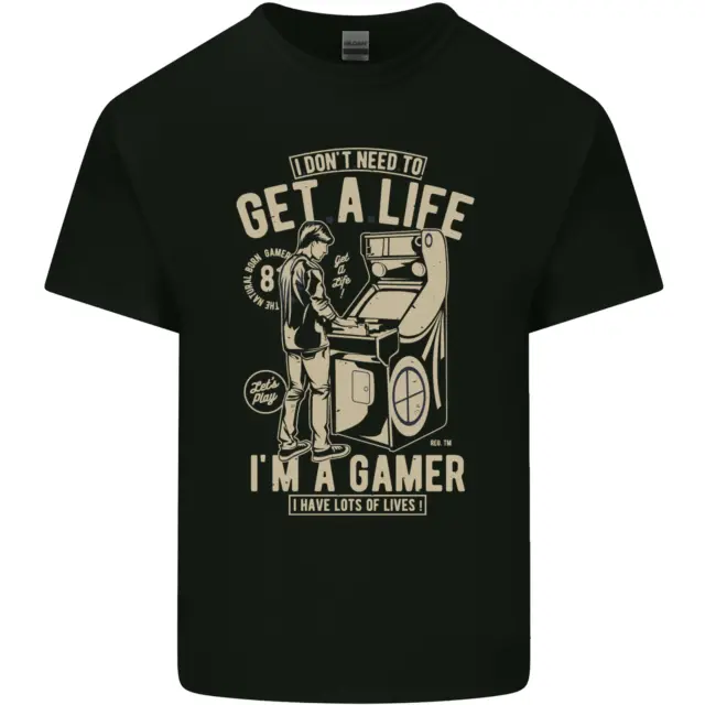 T-shirt da uomo in cotone Gaming I Dont Need to Get a Life Gamer