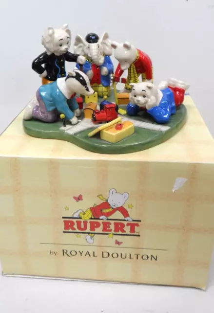 RUPERT BY ROYAL DOULTON Collectable Ruperts toy railway Limited Edition 770/2500