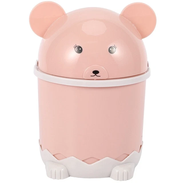 Creativo carino desktop spazzatura desktop con coperchio cestino piccolo flip K7991