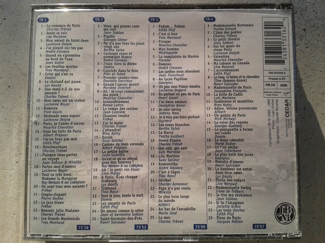 COFFRET 4 CD 100 chansons françaises de légende comme neuf EUR 12,00 ...