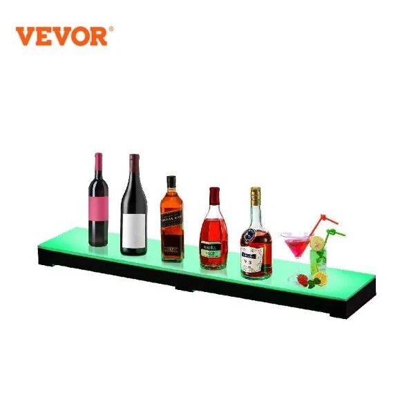 LED Lighted Liquor Bottle Shelf Thickened Acrylic & Remote Control & App Control