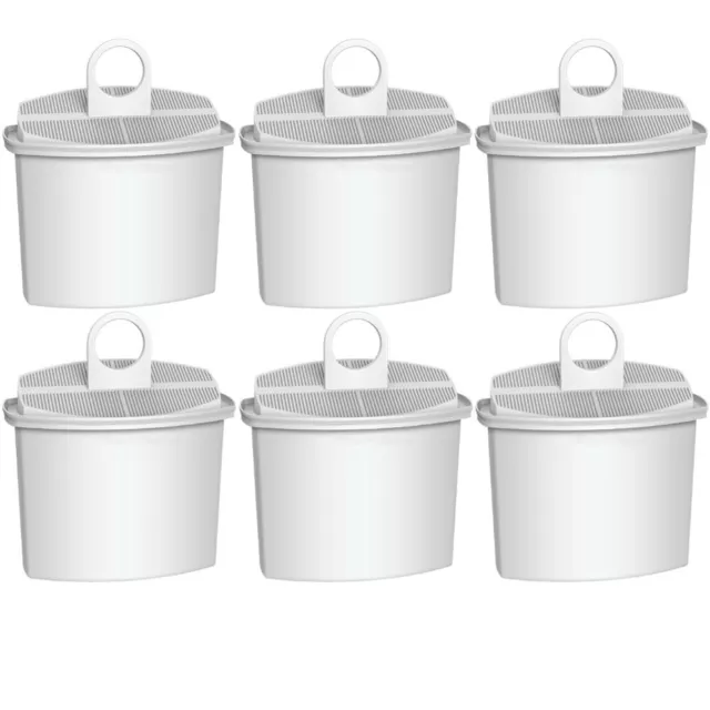6x Wasserfilter für Kaffeemaschinen ersetzt Braun BR63112789 Aqua-Crest AQK-12
