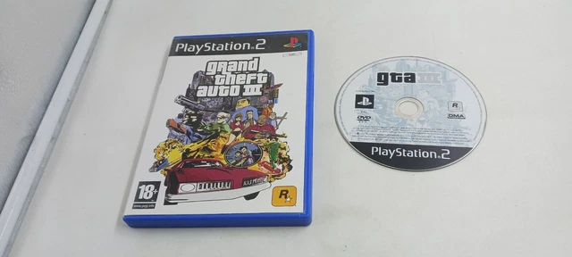 Jeu PS2 GTA III Grand Theft Auto III - Sans Notice, état Correct, Fonctionne