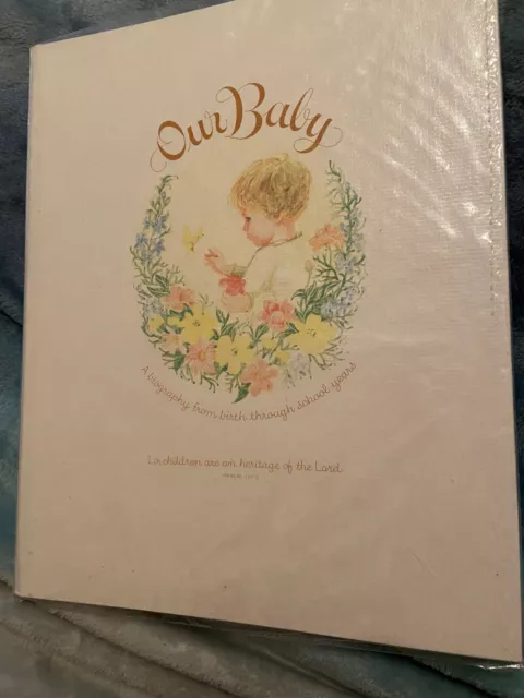 Vintage Our Baby’s Memory Book Keepsake Album Gibson 1972 New