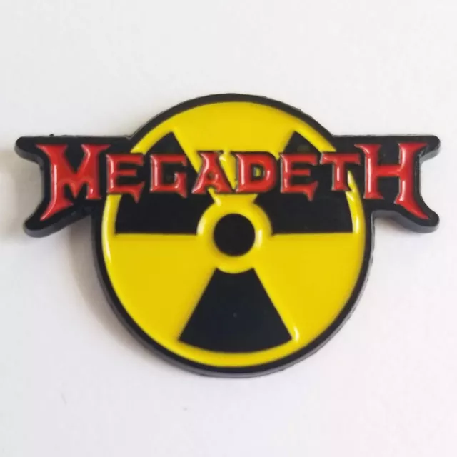 NIB Megadeth Radioactive Nuclear Metal Pin Enamel Lapel Brooch