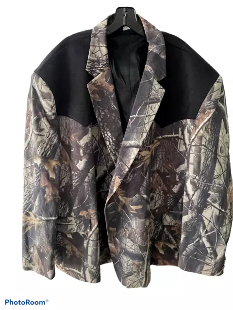 The Formal Sportsman Camouflage Wedding Sz 60 L  XXXL Blazer Jacket NWOT