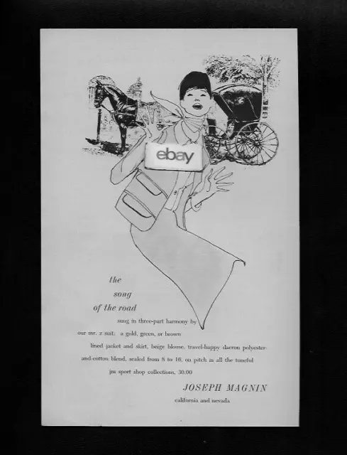 Joseph Magnin Womend Store San Francisco The Song Of  Road Betty Brader 1963 Ad