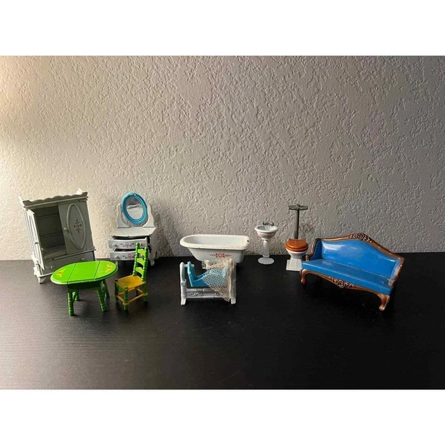 MATTEL THE LITTLE'S Dollhouse Furniture Metal Vintage Children's Doll