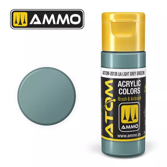 Ammo MIG ATOM-20138 - ATOM COLOR IJA Light Grey Green 20ml - Neu