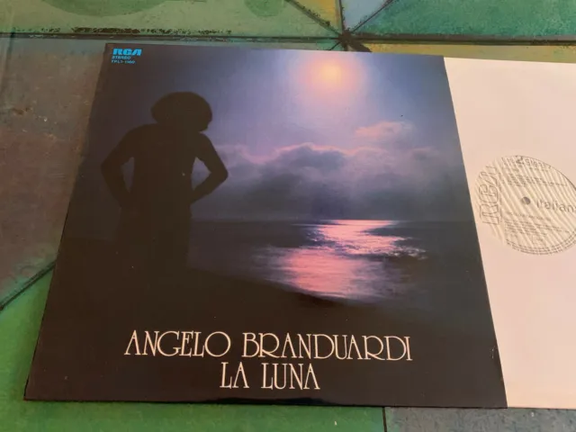 LP ITALY1975 Angelo Branduardi ‎– La Luna   Promo, White Label  ITALIAN PROG