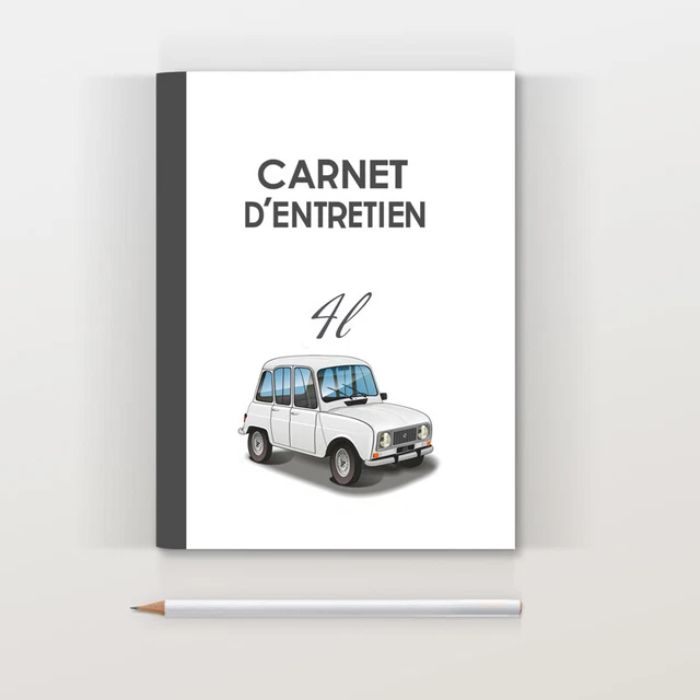 Renault 4L R4 blanche 1988 Carnet d'entretien