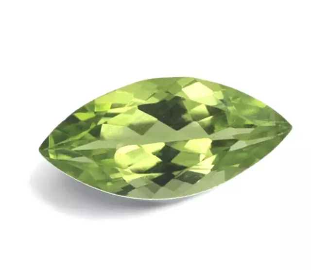 NATURAL PERIDOT, MARQUISE-FACET, 8x4mm, 2 PIECES, STRONG-GREEN AFGHAN GEMSTONES