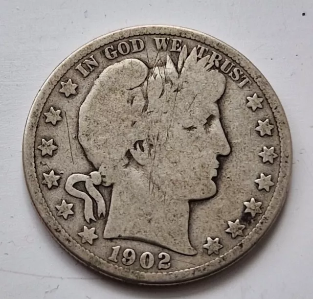 USA 1902 S Barber Half Dollar 50 Cents