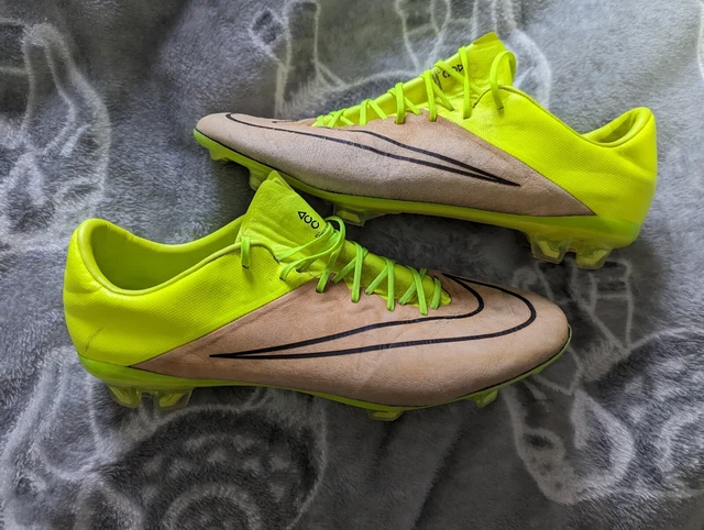 NIKE MERCURIAL YELLOW Football Boots Size 5. Moulded Studs. Rrp