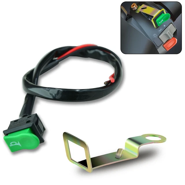 BOUTON D'INTERRUPTEUR corne verte avec ajustement universel pour v lo