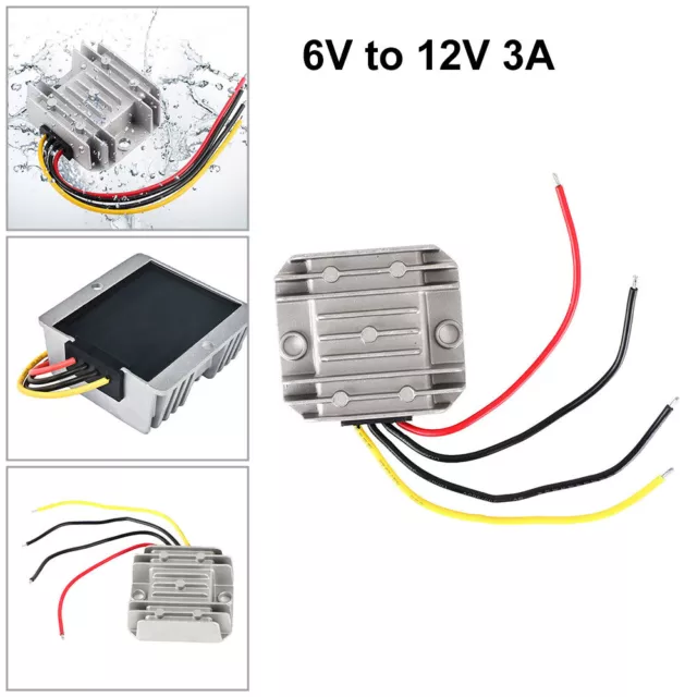 DC/DC Spannungswandler Spannungsregler Modul 6V auf 3A 12V Alu NEU