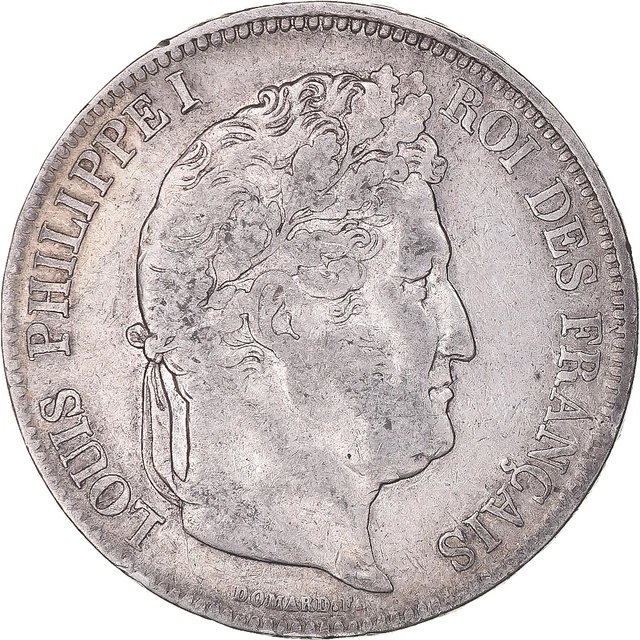 [#848384] Coin, France, Louis-Philippe, 5 Francs, 1833, Limoges, VF, Sil, ver