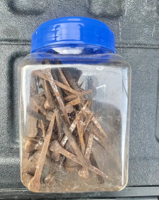 Old Horseshoe Nails Lot Vintage 3