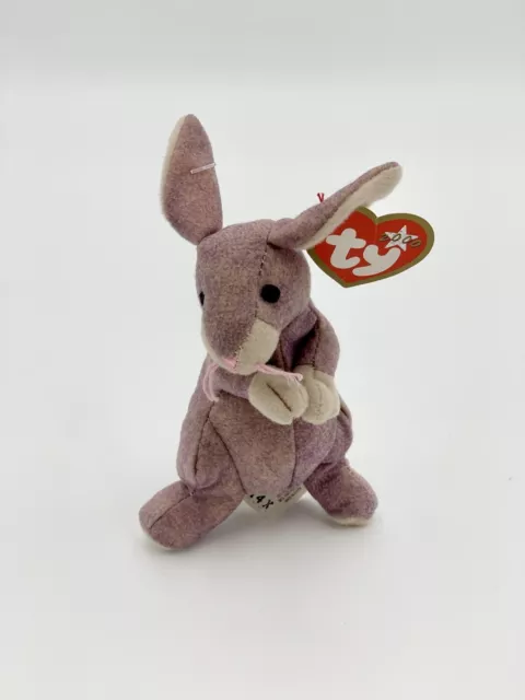 Ty Teenie Beanie Babies Springy the Lavender Bunny Soft Plush Toy 13cm