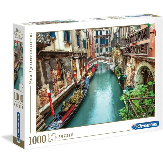 Clementoni Venice Canal 1000 Teile Puzzle Kanal von Venedig Gondel Wasser Stadt