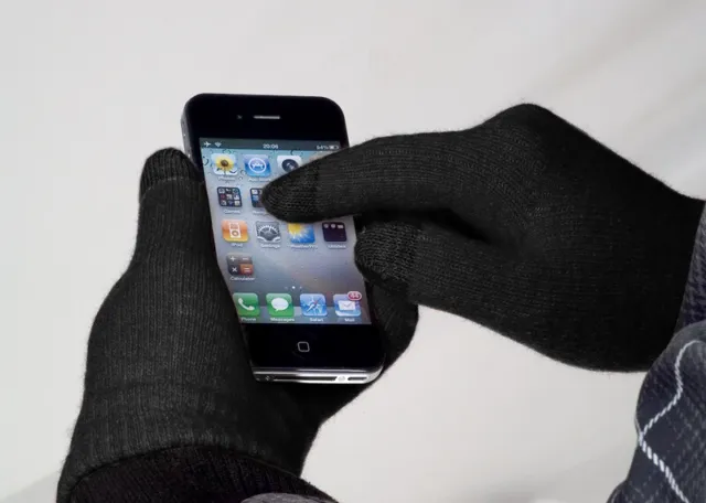 Touch Screen Handschuhe für LG Optimus L9 ll D605 Size S-M schwarz