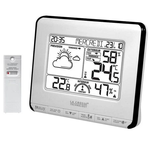 La Crosse Technology Station météo blanc/gris