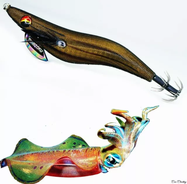 Squid Jig Lure Harimitsu Sumizoku Holo Gold VE-22 IS 3.0 Tackle Calamari Fishing