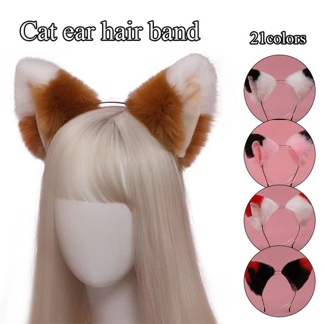 Femmes animaux loup oreilles fête Club coiffure en peluche bandeau fourrure Lolita bandeau Anime Halloween noël Cosplay accessoires