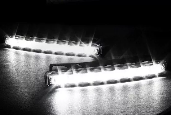 2 Feux De Jour 8 Led Blanc Pour Audi A1 A2 A3 S3 A4 S4 A5 S5 A6 S6 Rs4 A8 Tt