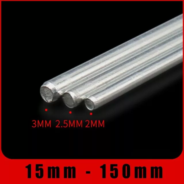 2/2.5/3mm Shaft Metal Round Iron Axles Rod Bars Length 15mm - 150mm for DIY