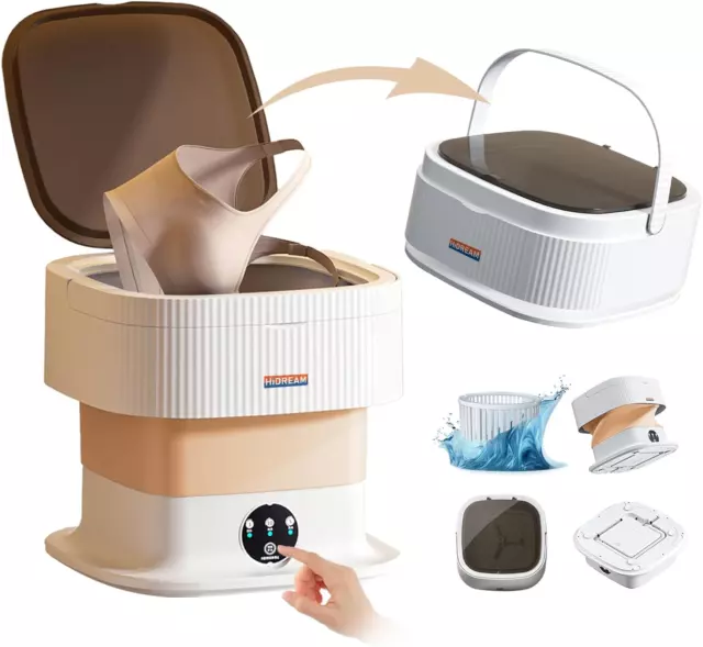 Portable Washing Machine,Foldable Small Washer, Mini Washing Machine for Baby Cl