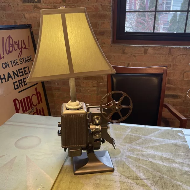 Vintage Kodascope Eight Projector Repurposed To Decorative Lamp
